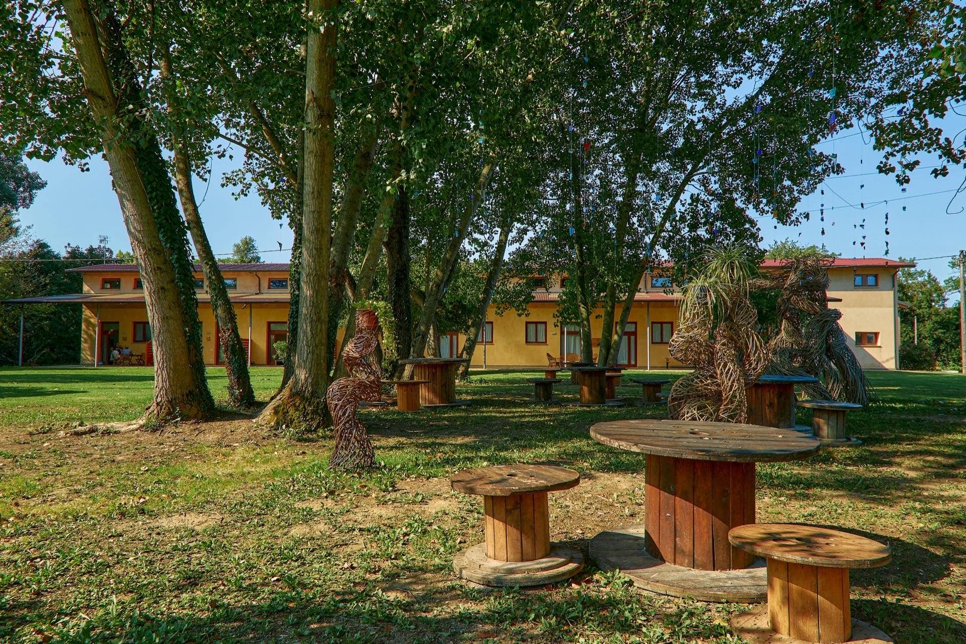 Il cortile dell’Oasi